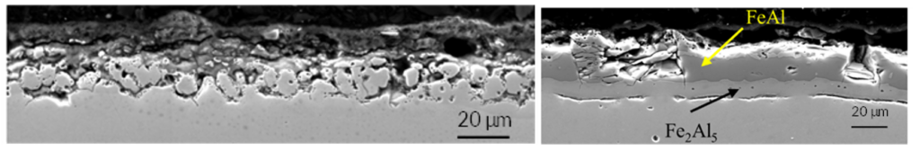 Corroded steel after natural exposure