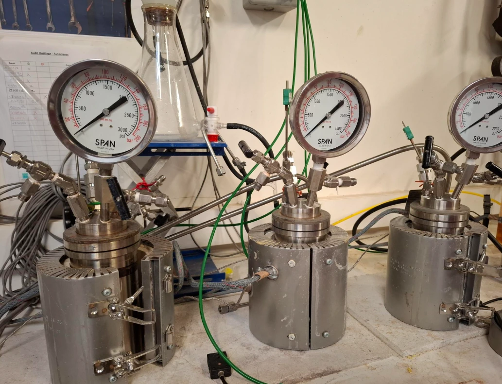 Autoclave haute pression pour essais de corrosion en milieu ammoniac et CO₂
