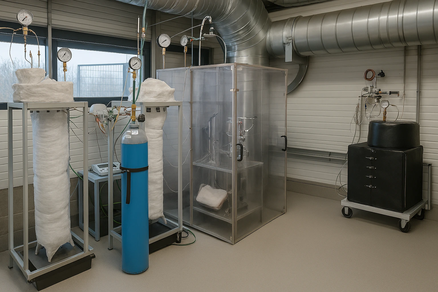 High-pressure testing facility for corrosion under ammonia — up to 700 bar