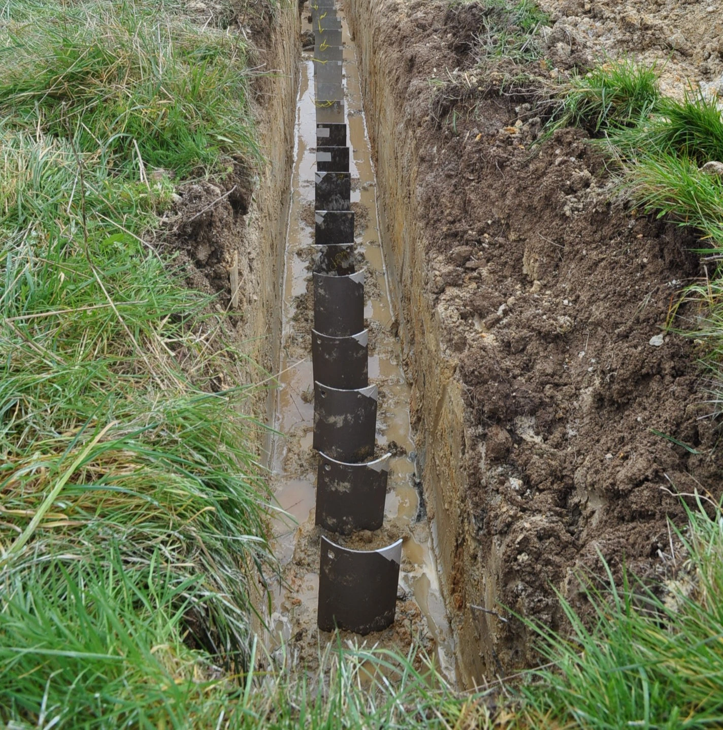 Soil burial site for corrosion testing of buried pipelines 