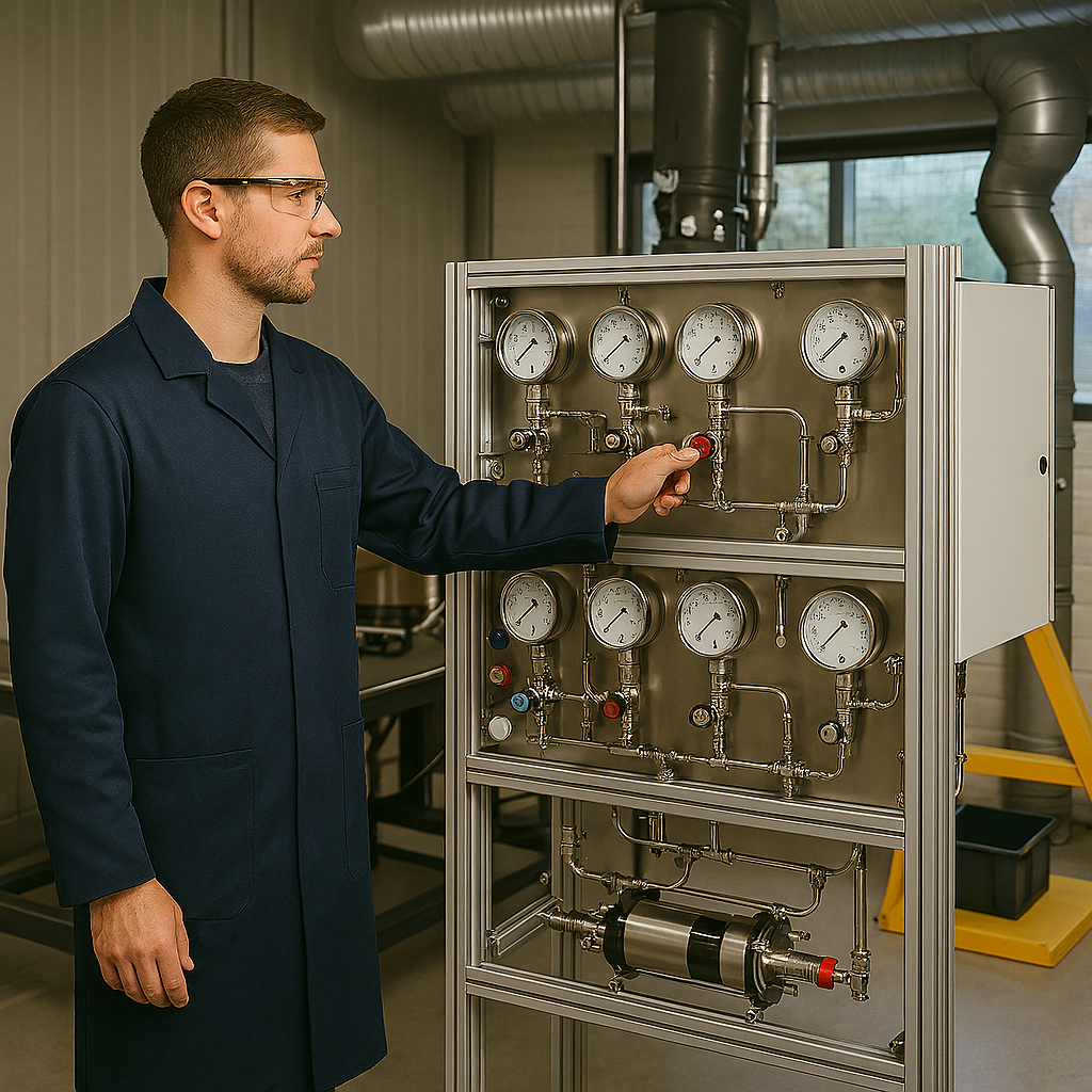 Operator conducting high-pressure corrosion testing in oil & gas sour service conditions